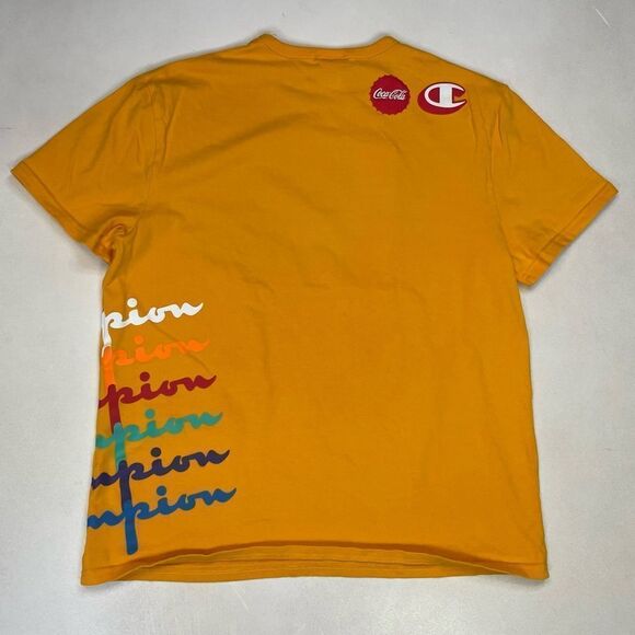 Champion Coca Cola Graphic T-shirt Men Large Short Sleeve Multicolor - Picture 4 of 7